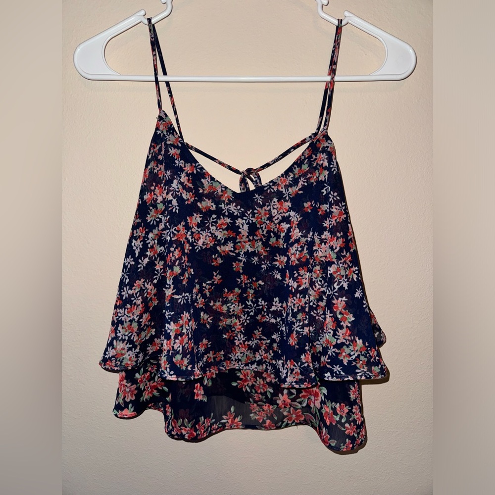 Women’s Small Express Sheer Navy Tank Top